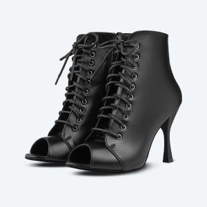 Kick Heels – Leather High Heel Booties (heel 9 cm)