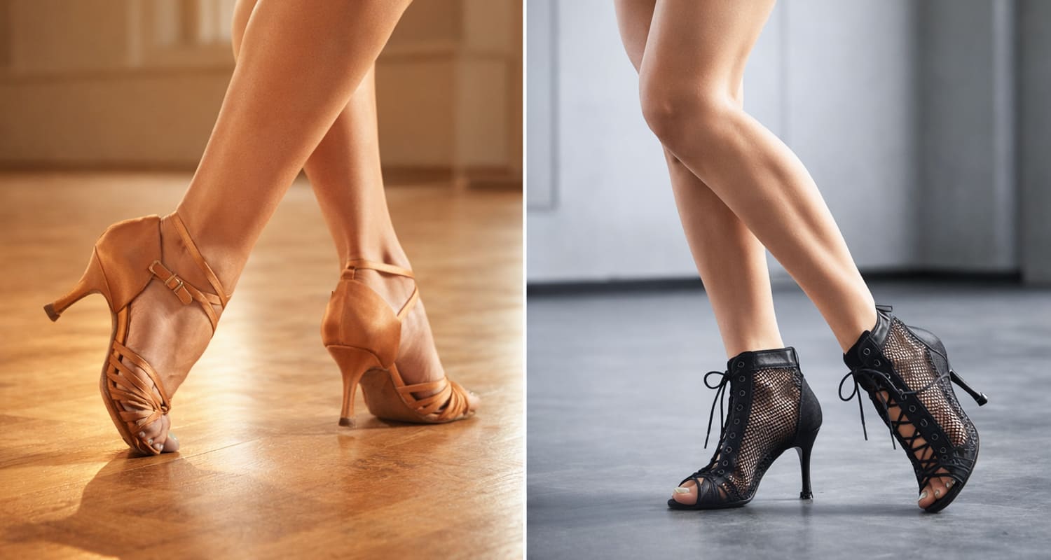 How to tell the difference between salsa shoes and Heels dance shoes